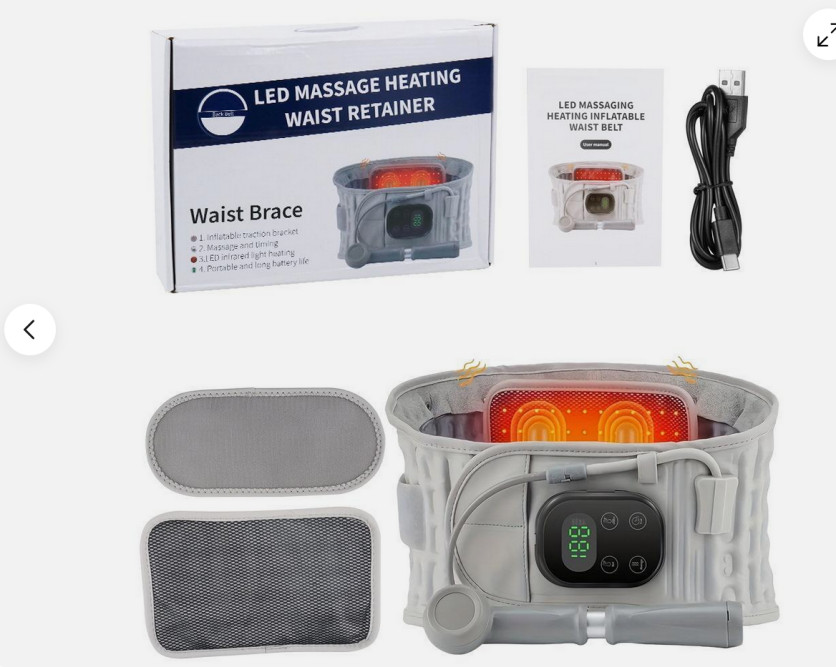 Inflatable Waist Belt Massage Heating Massage for Lower Pain Relief and Relaxion