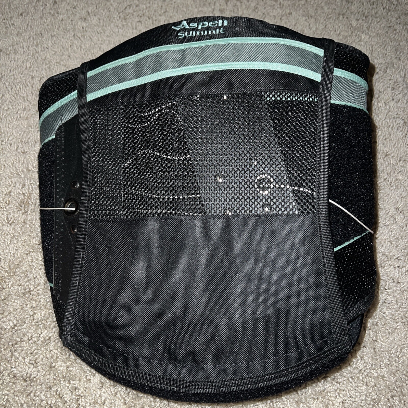 3J Back Brace Aspen Summit 637 Adjustable Large Black Compression Stabilization