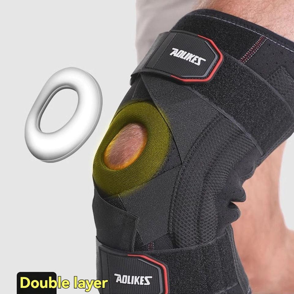 Aolikes 1pcs Knee Brace Knee Support Non Slip Shock Absorption Compression Knee