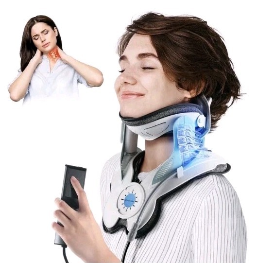 Cervical Neck Traction Device: Neck Stretcher for Cervical Pain Relief, Electric