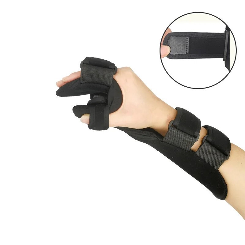 Adjustable Wrist Brace Hand Splint Immobilizer Support For Pain Black S/M/L