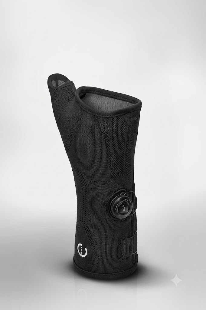 Exos Long Thumb Spica W/Boa Black, Right, XXS, 231-21-1111