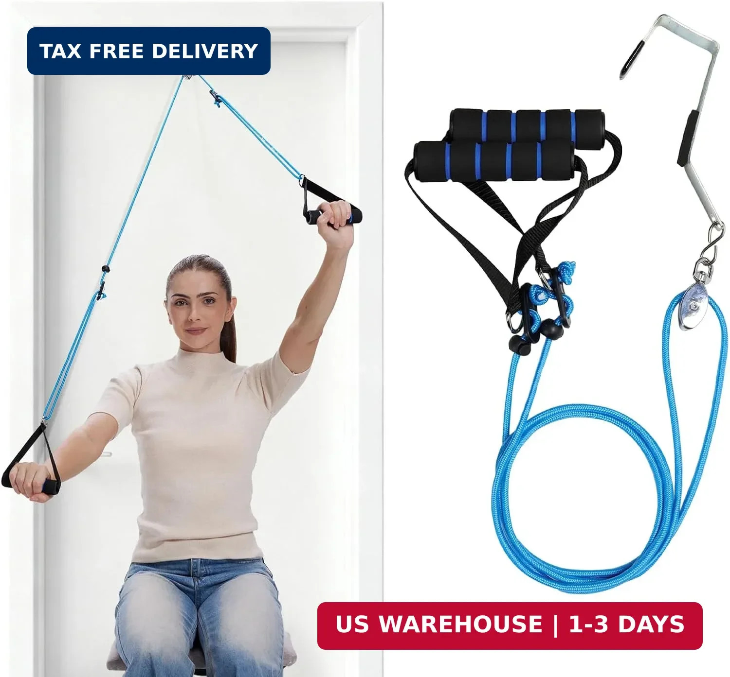 Shoulder Pulley for Physical Therapy, Pulleys for Shoulder Rehab, Over the Door