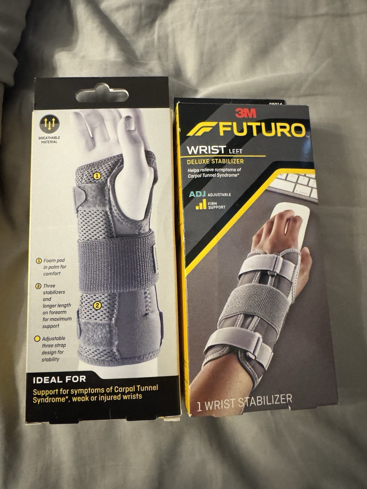 3M Futuro Deluxe Wrist Stabilizer Left Right Hand 6-8 Inch New Carpel Tunnel