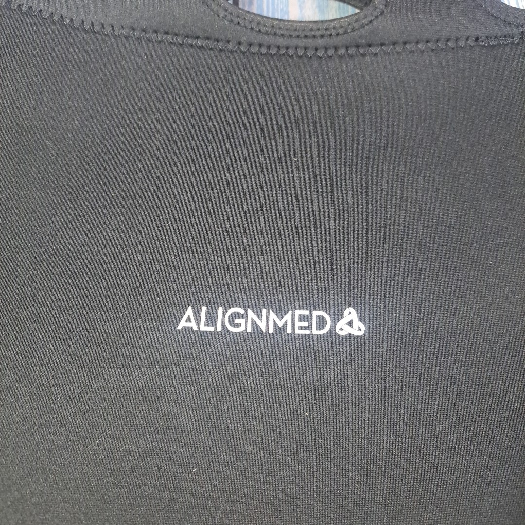 Spinal Q By Alignmed Black Posture Products Back Brace Zipper Carrying Bag NEW