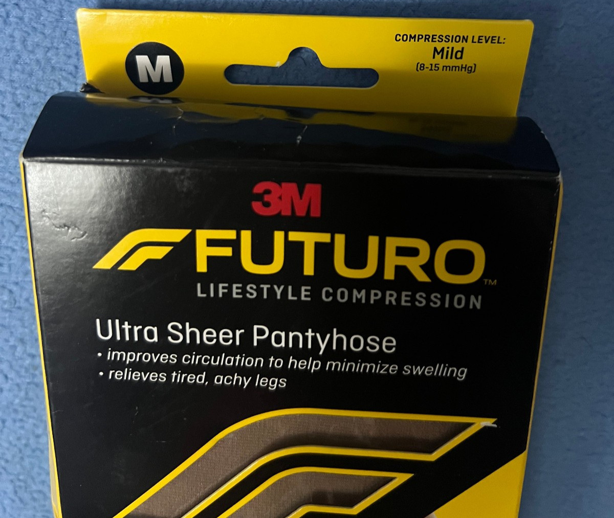 3M FUTURO Ultra Sheer Pantyhose Nude Mild Compression MEDIUM 1 In Pack M