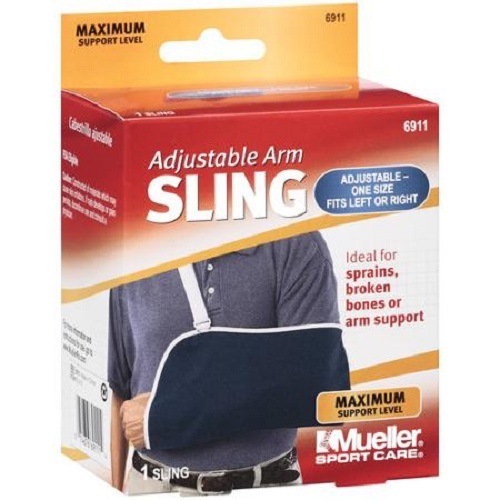 Mueller Sport Care Maximum Support Adjustable Arm Sling, Fits Right Or Left Arm