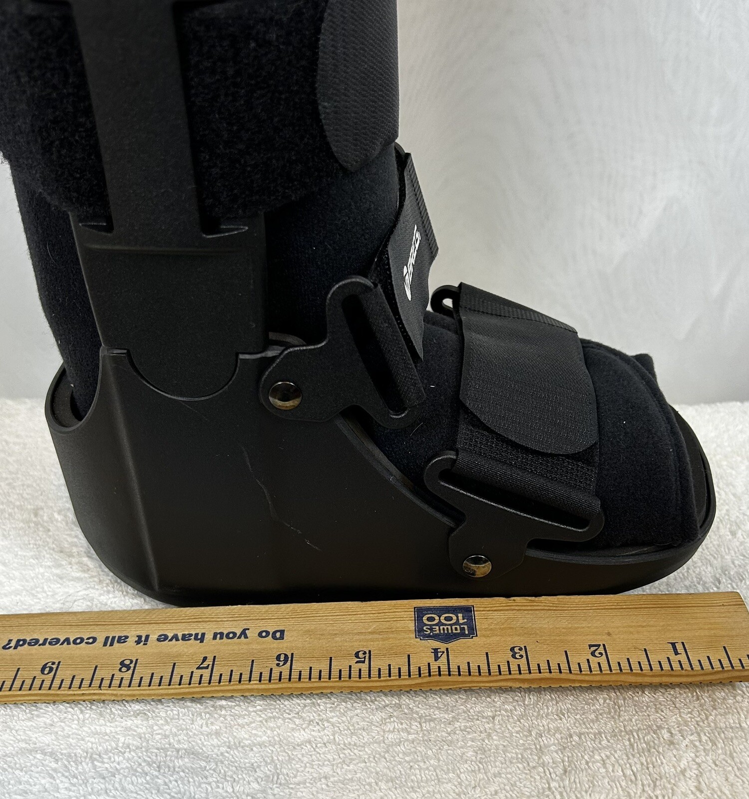 NEW High Top Adjustable Air Cast Walker Boot, Black Tall X-Small