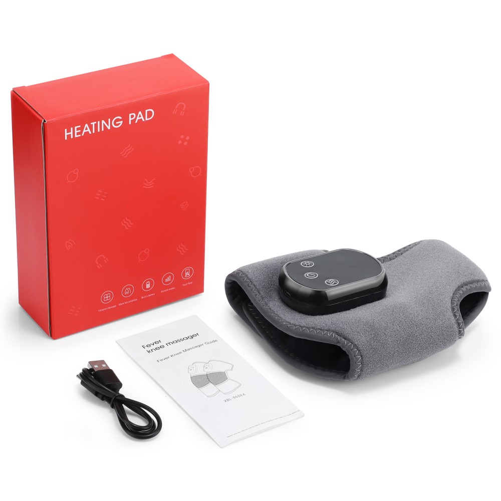 Electric Foot Ankle Massager Vibration Heating Ankle Brace Wrap for Pain Relief