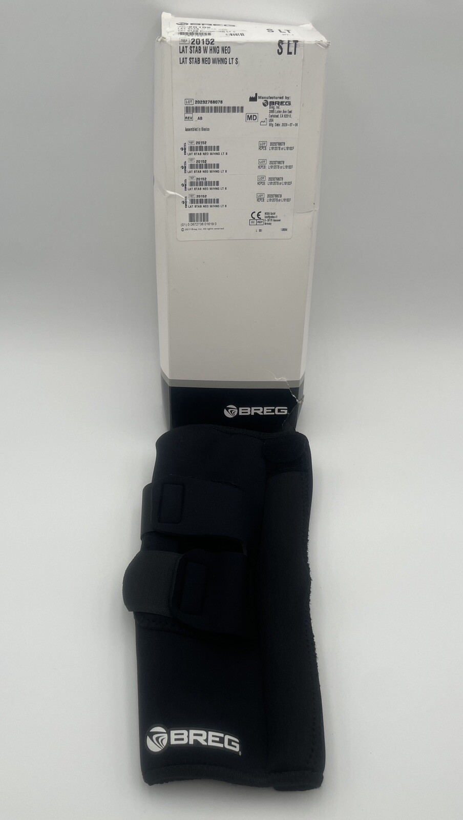 Breg Lateral Stabilizer with Hinge Soft Knee Brace Small Left