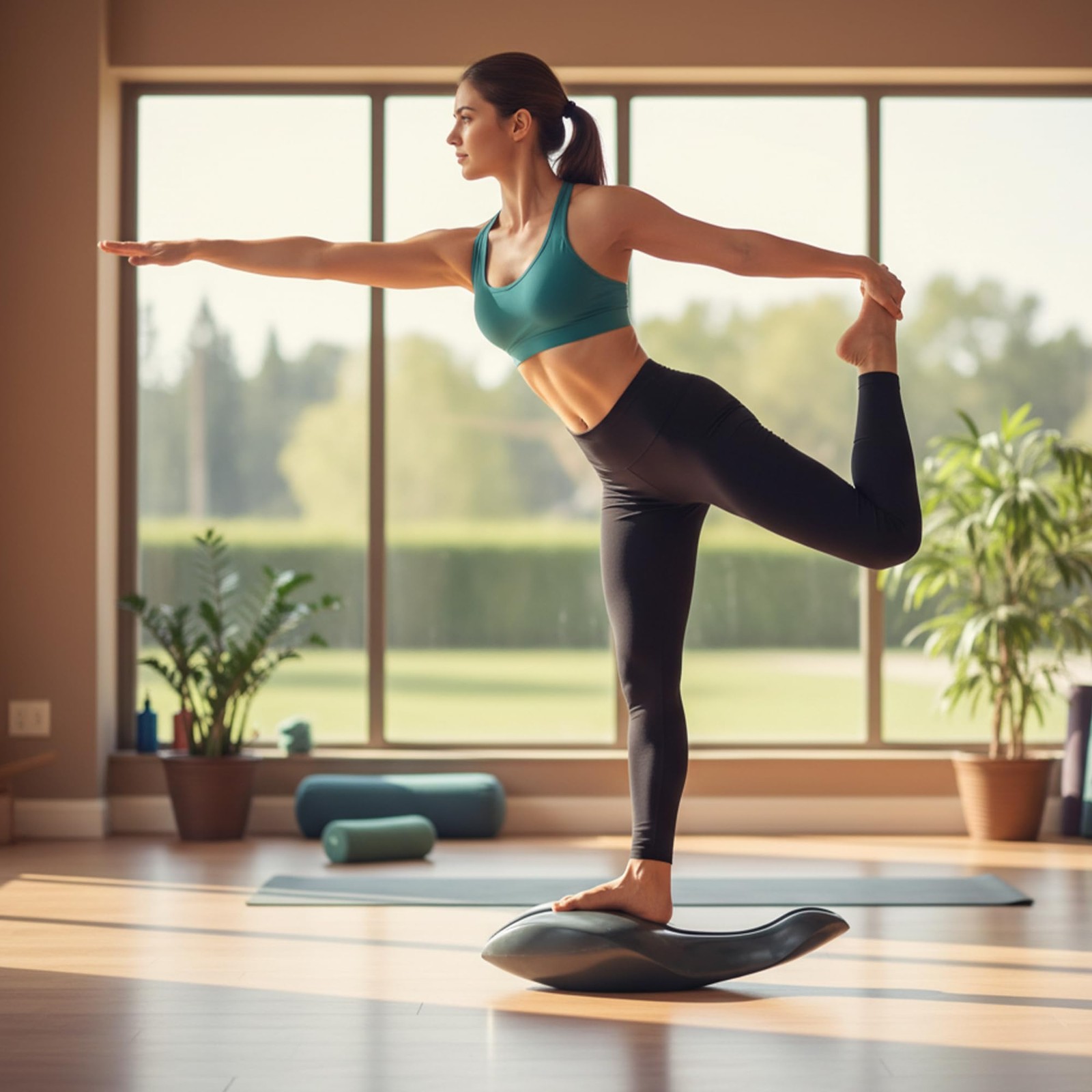 lukar Spine Corrector Pilates,Dolphin-Shaped OoV Pilates Equipment for Home Stud