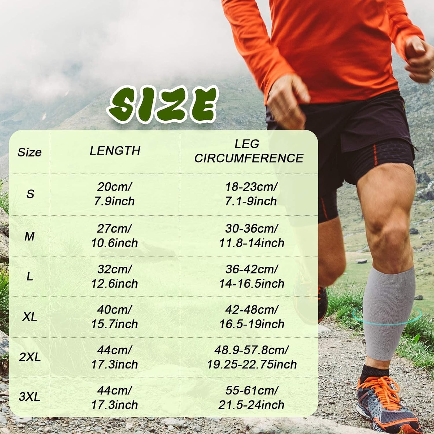 4 Pairs Calf Compression Sleeve Leg Compression Sock Calf and Shin Support Re…