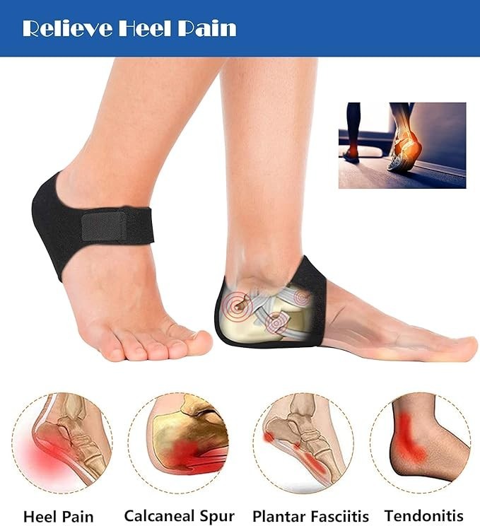 Plantar Fasciitis Relief Heel Cups for Foot Pain Relief Elastic Gel Pads Gifts