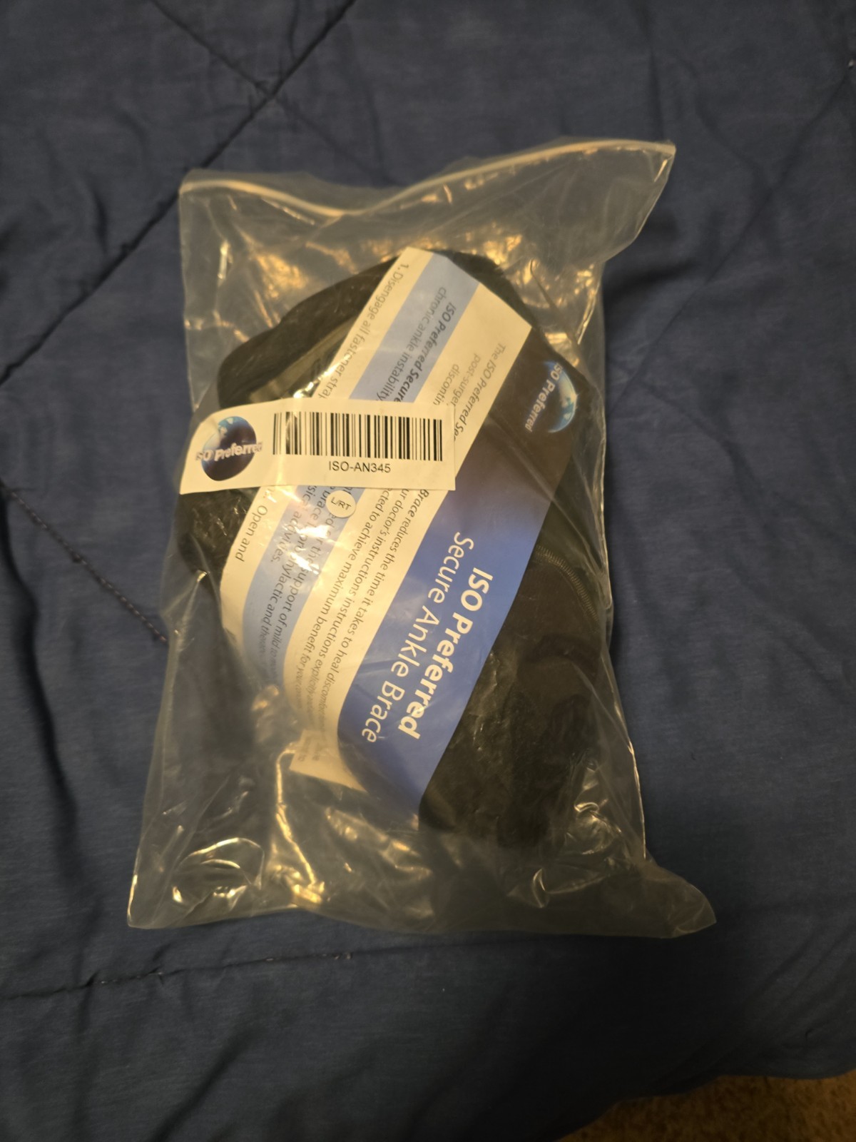 ISO Preferred ANKLE BRACE AN345 Large Right Foot New In Bag