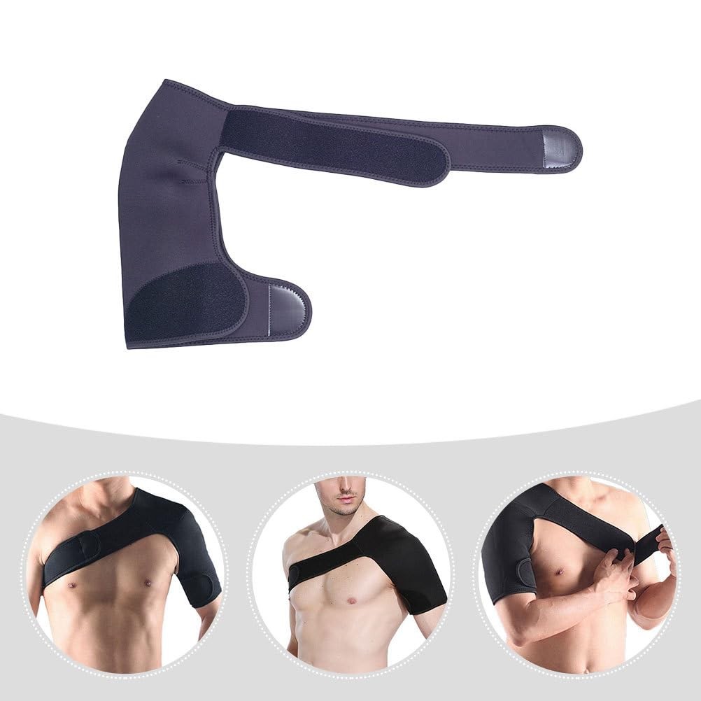 Healvian Professional Shoulder Support Strap Portable Fixing 66X24X1CM, Black