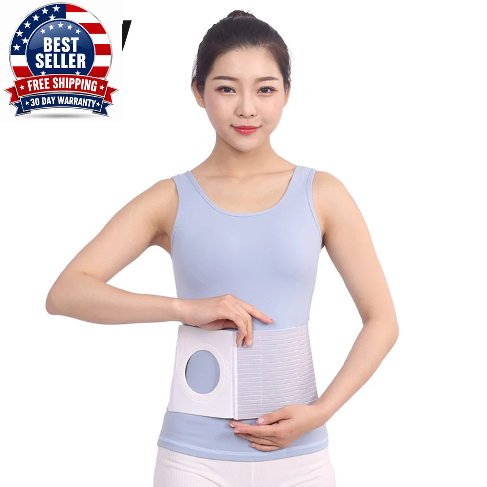Ostomy Belt for Men and Women, Ostomy Hernia Support Belt, Abdominal Binder Brac