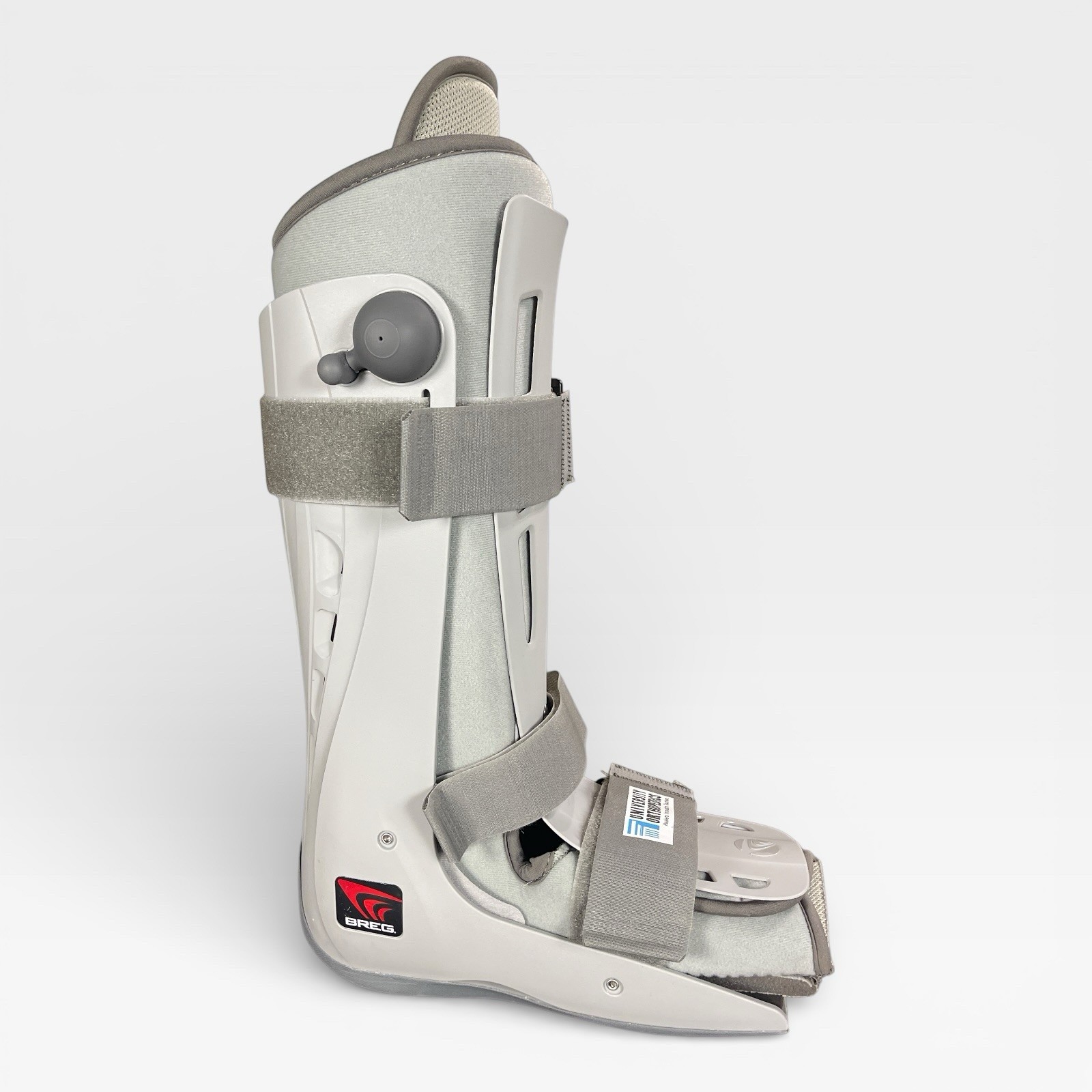 BREG Genesis Tall Walking Walker CAM Boot Gray w/Pump NEVER WORN NEW Sz Medium