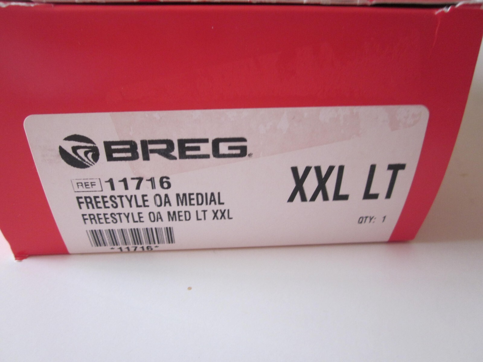 Breg Freestyle OA Medial Knee Brace Model 11716 XXLarge Left