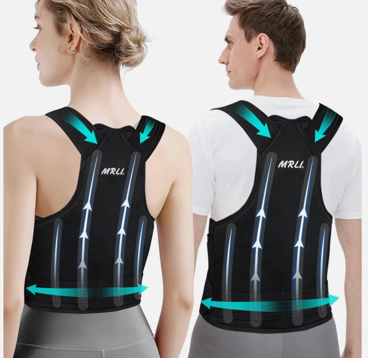 NEOPRENE MAGNETIC POSTURE CORRECTOR BAD BACK LUMBAR SHOULDER SUPPORT BELT BRACEs