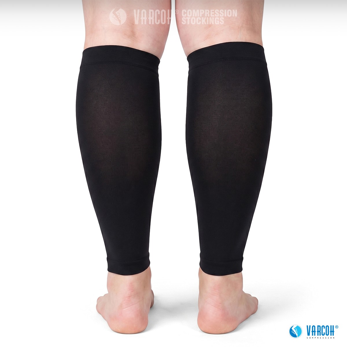 30-40 mmHg Compression Socks Footless Calf Sleeves Sport Recovery Varicose Veins