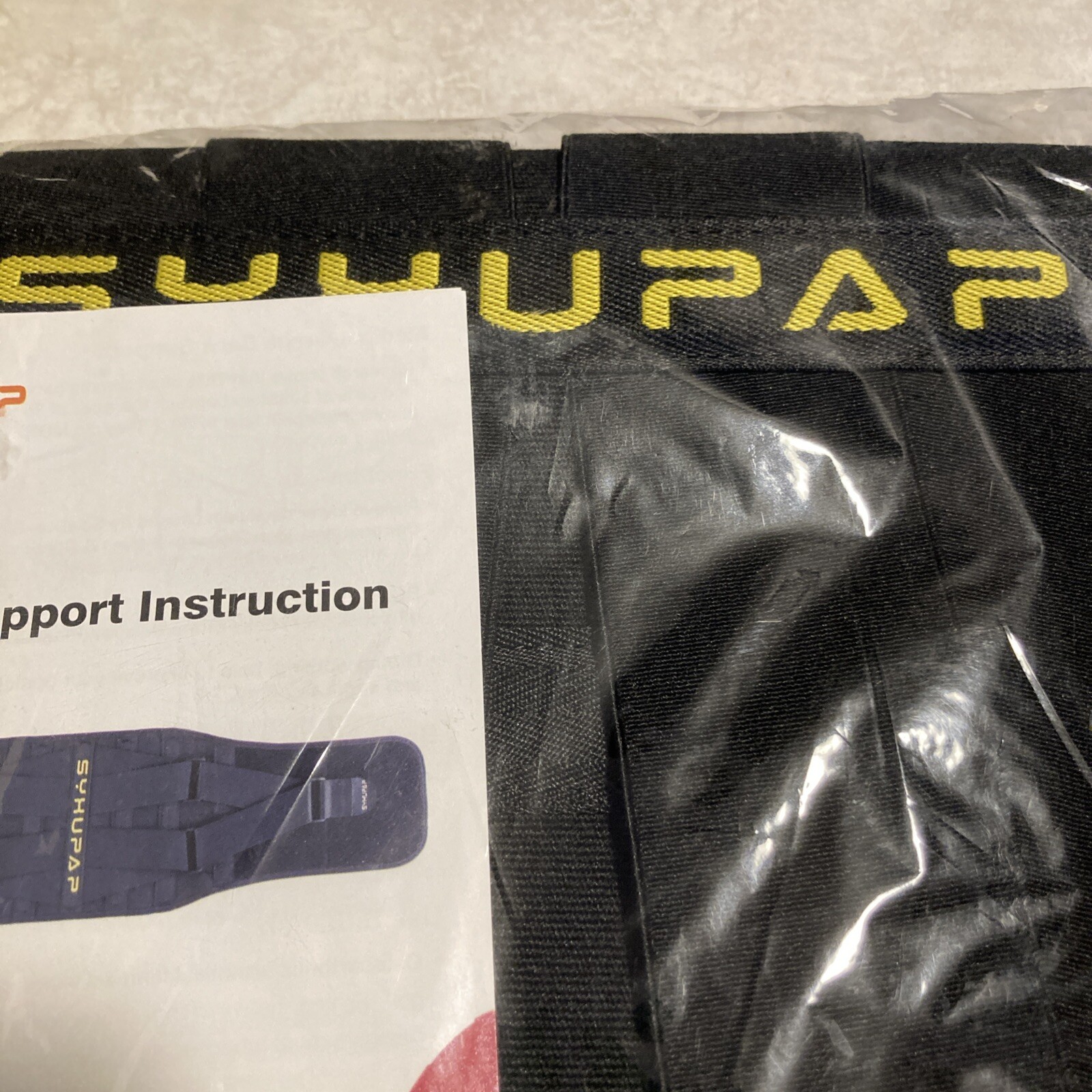 Syxupap Back Support Size L Adjustable Sweat Belt Black Unisex New Health Pain