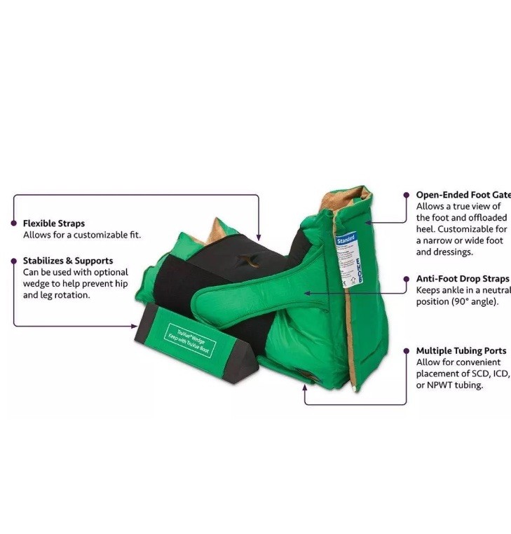 TruVue Lite Heel Protector Boots with 2 Wedges, Nursing Care – Set