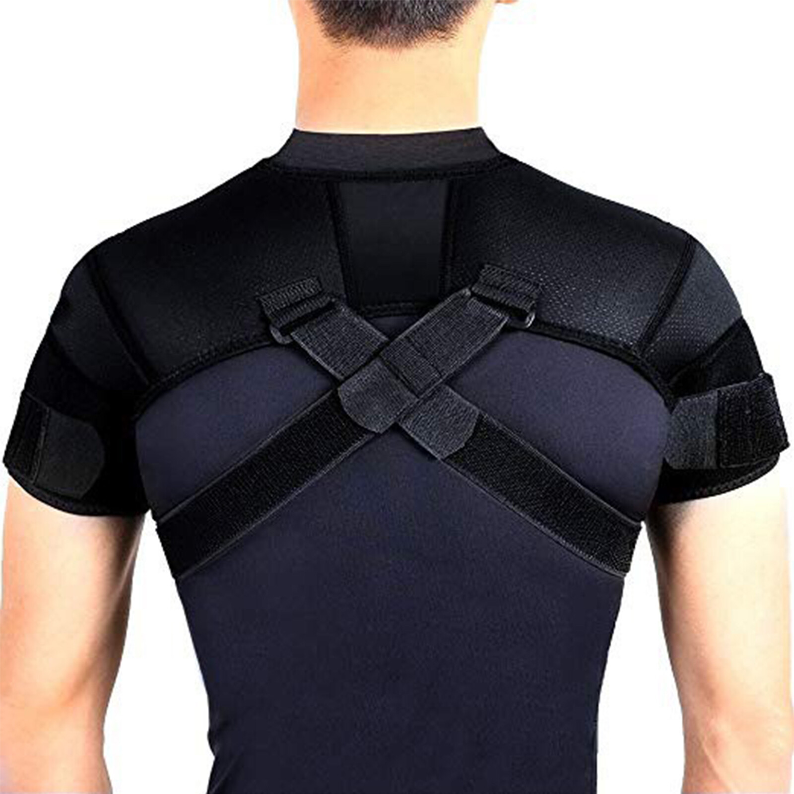 Double Shoulder Brace Adjustable Shoulder Compression Brace Shoulder Wrap