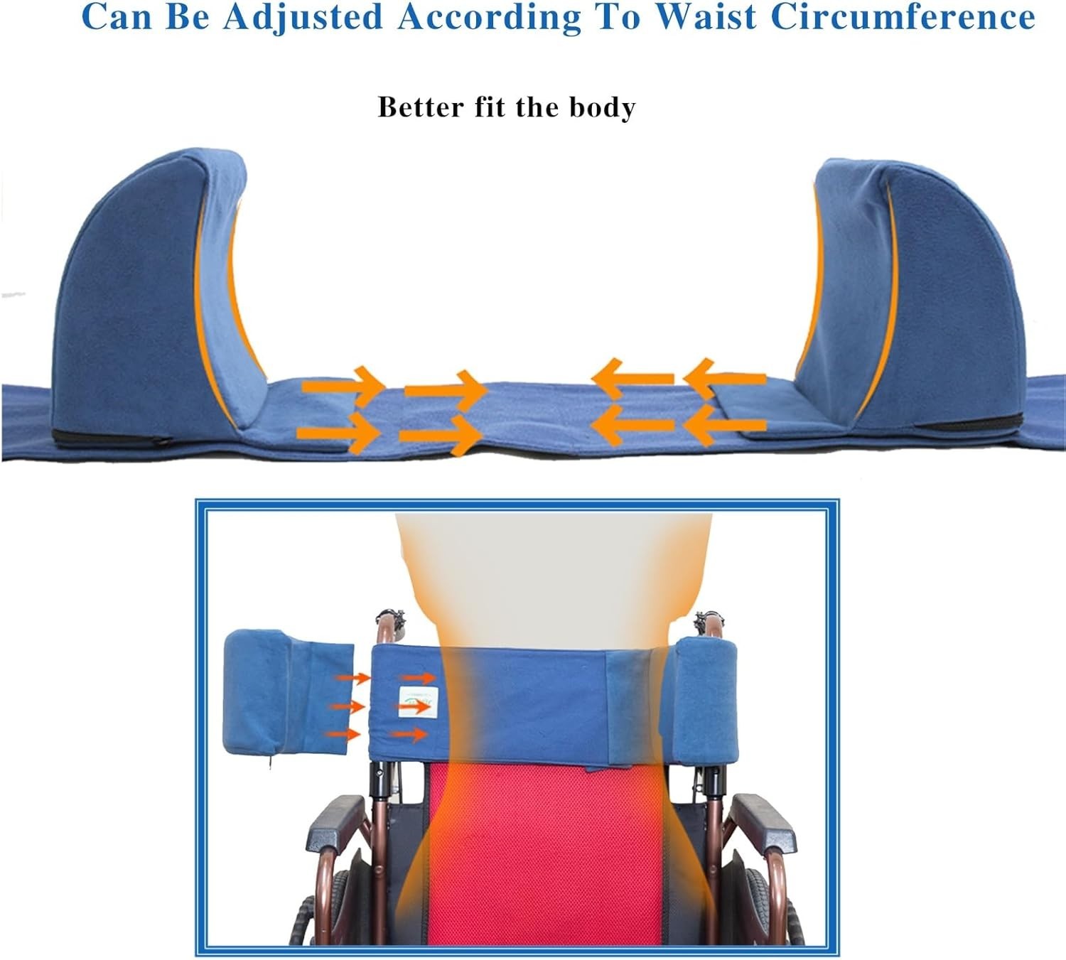 Lateral Support for Wheelchair-Back Support with Adjustable Side Panels,Wedge…