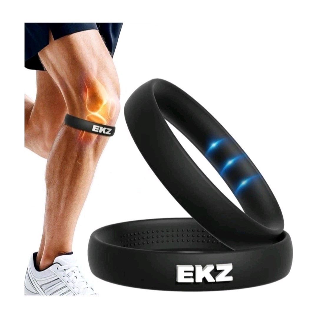 EKZ High-Elastic Silicone Patella Strap: Ergonomic Knee Band for Patellar Ten