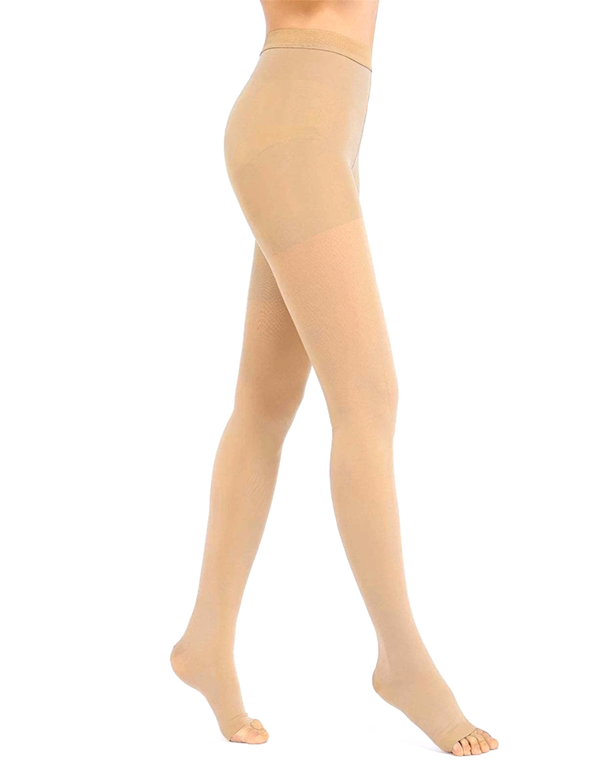 Compression Beige Pantyhose for Women & Men, 20-30mmHg Size 2XL
