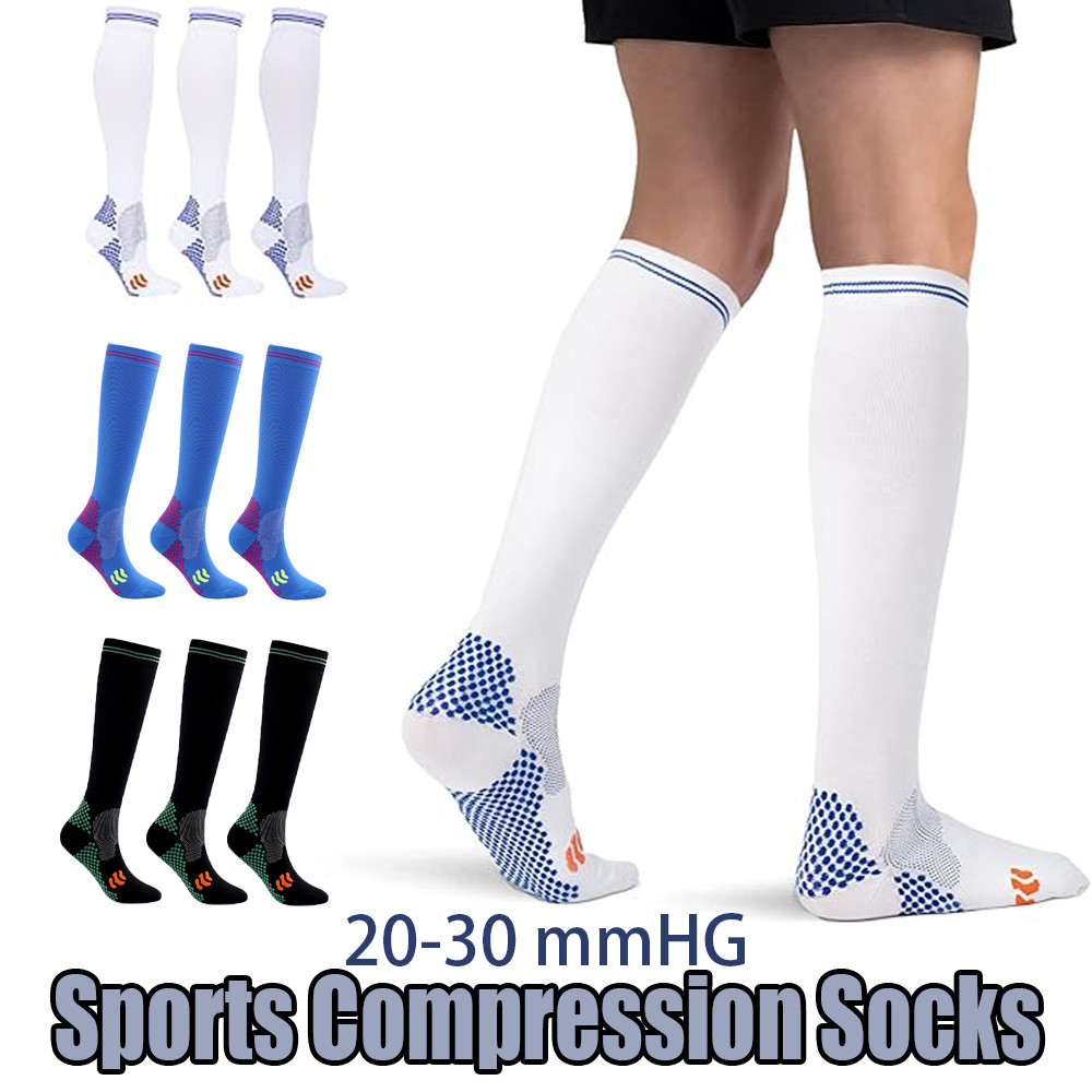 Easy-On/Easy-Off Calf Compression Socks 3Pair Medicinal Products Men Women S-XXL