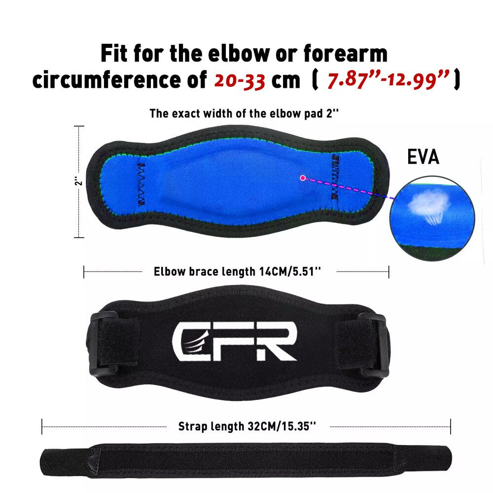 Tennis Elbow Brace Support Arthritis Tendonitis Golfer Arm Joint Pain Band Strap