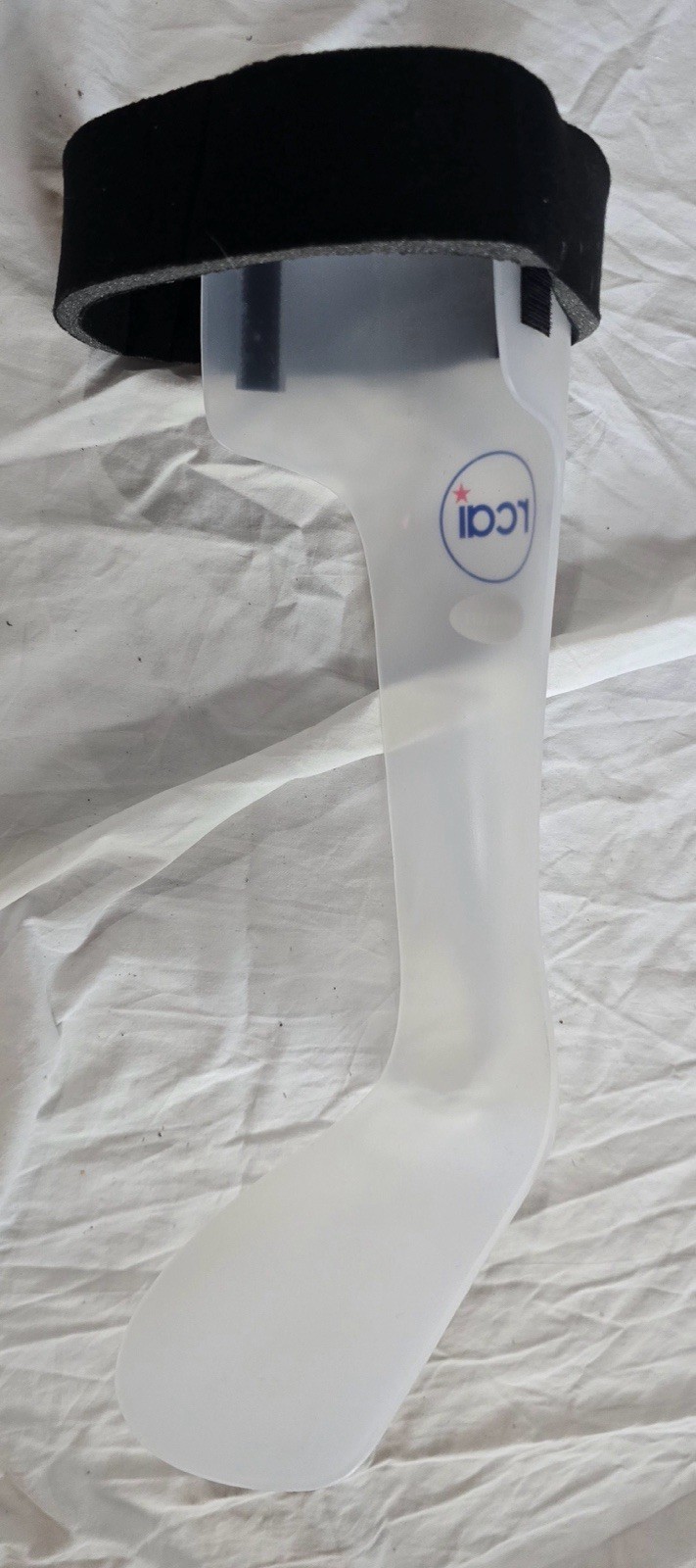 RCAI Ankle Foot Orthosis (AFO) Rigid Plastic foot brace Size Large Left Foot