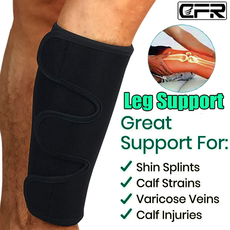 Adjustable Calf Support Brace Shin Splint Compression Calf Wrap Muscle Swelling
