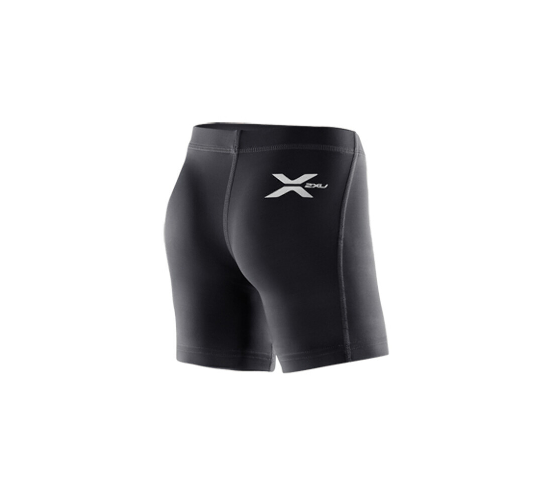 GREAT SAVINGS || 2XU Youth Compression 1/2 Shorts – Black/Black