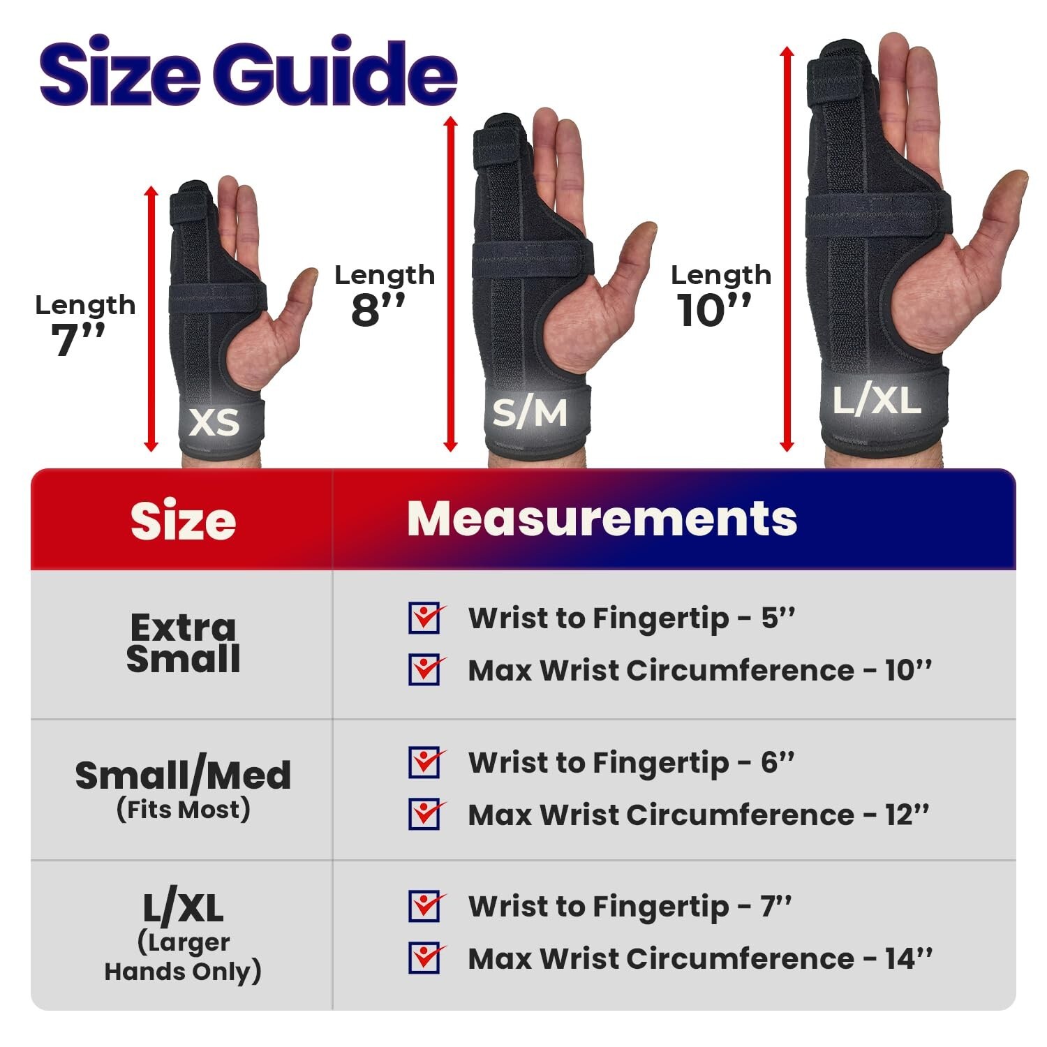 Premium Adjustable Finger Splint for Quick Recovery – Right Hand, Small/Mediu…