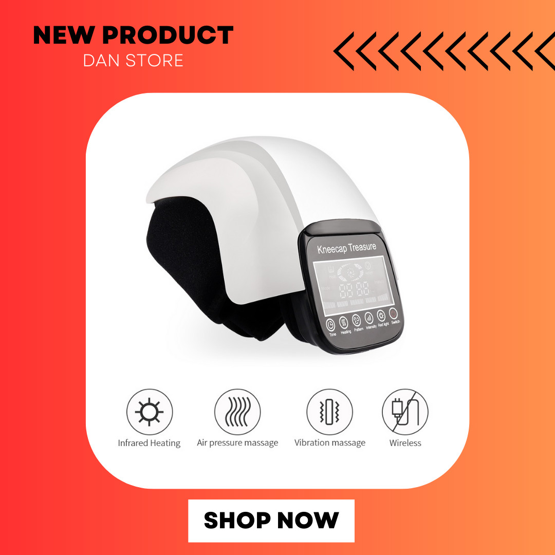 Knee Electric Heating Massager Pad Vibration Physiotherapy Joint Pain Relief Mas