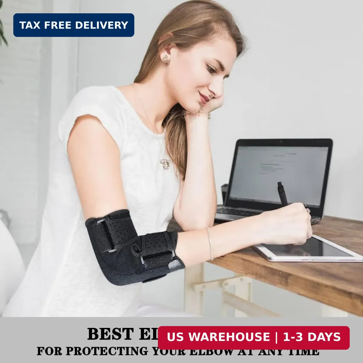 Cubital Tunnel Elbow Brace,Ulnar Nerve Entrapment Brace,Elbow Splint | Comfortab