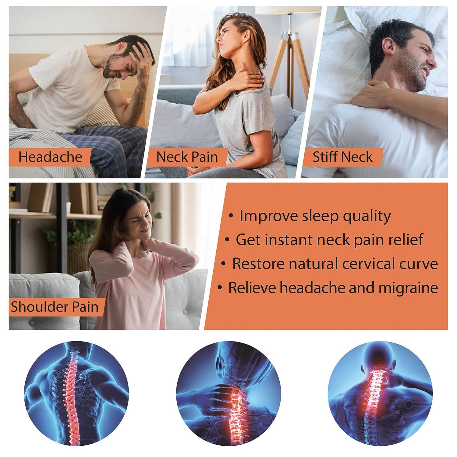 Wetrac Cervical Neck Traction Device, Relaxer and Stretcher, Pain Relief for Spi