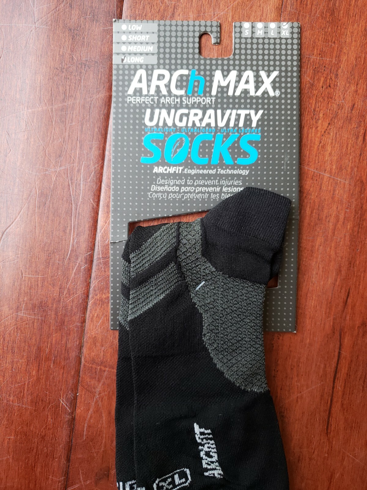 Arch Max Perfect Arch Support Ungravity Long Socks XL – NWT – New ONE Pair ONLY