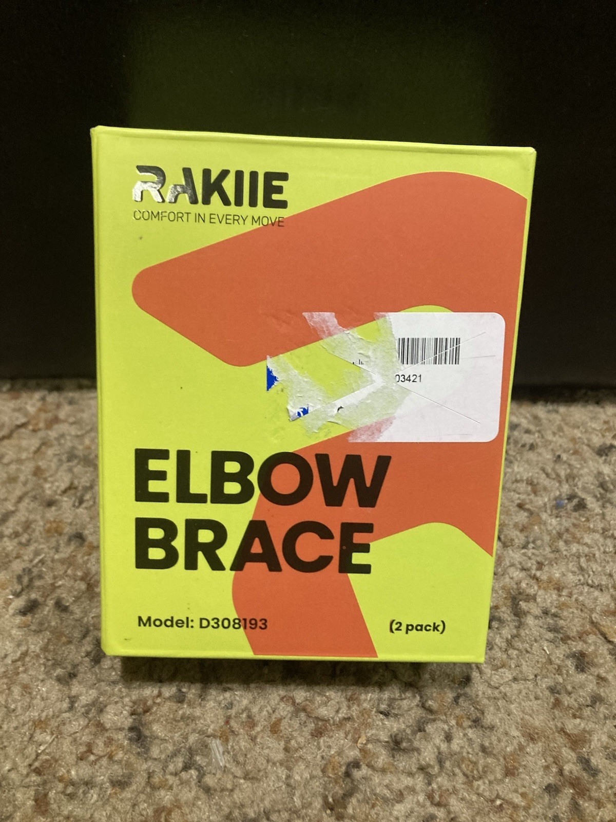 Rakiie Elbow Brace (2 Pack) Model: D308193 Open Box Free Shipping