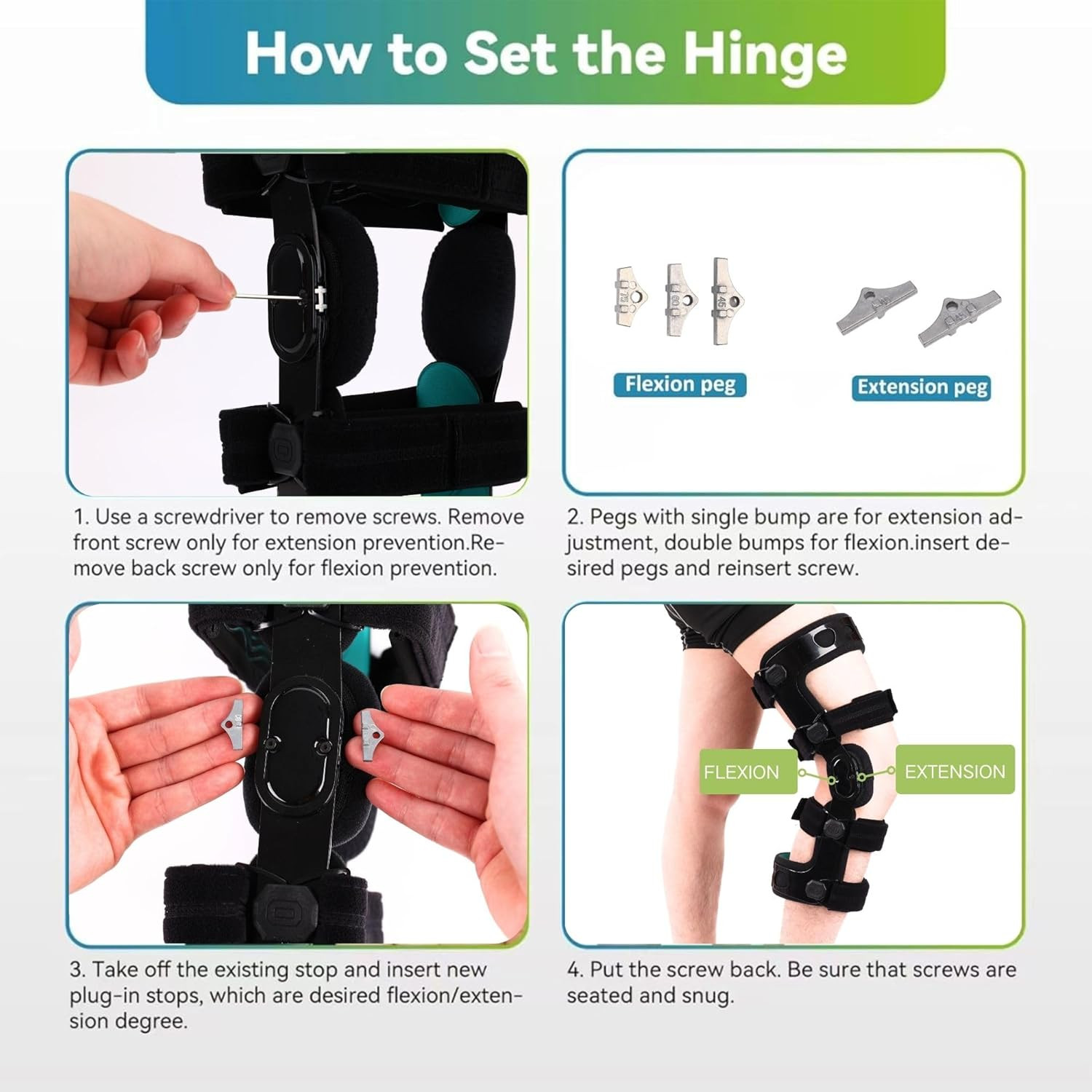 OA Unloader Knee Brace for Osteoarthritis ACL Functional Knee Brace for Ligament