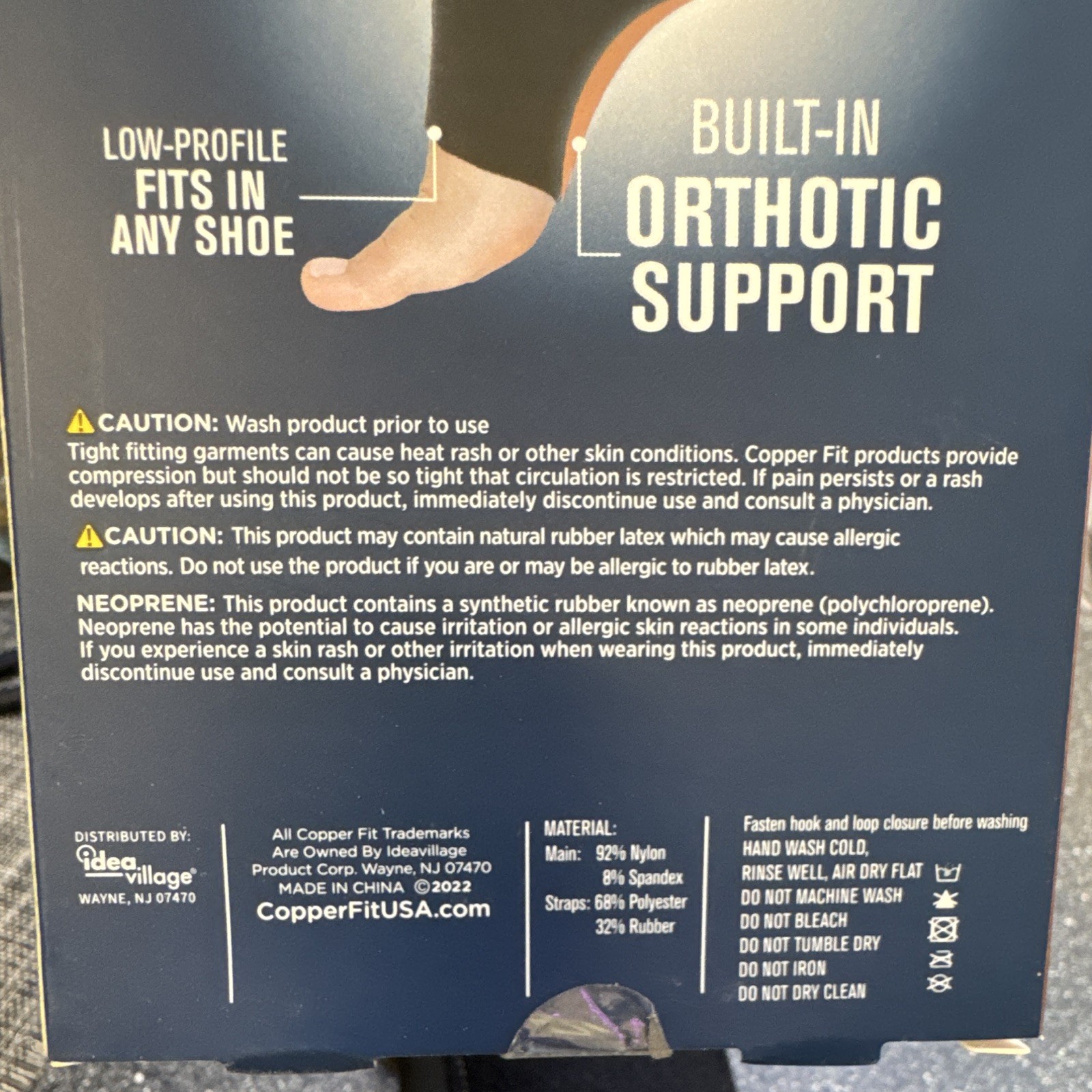 Copper Fit Arch Relief Plus Arch Wrap Foot Support Compression Plantar Fasciitis
