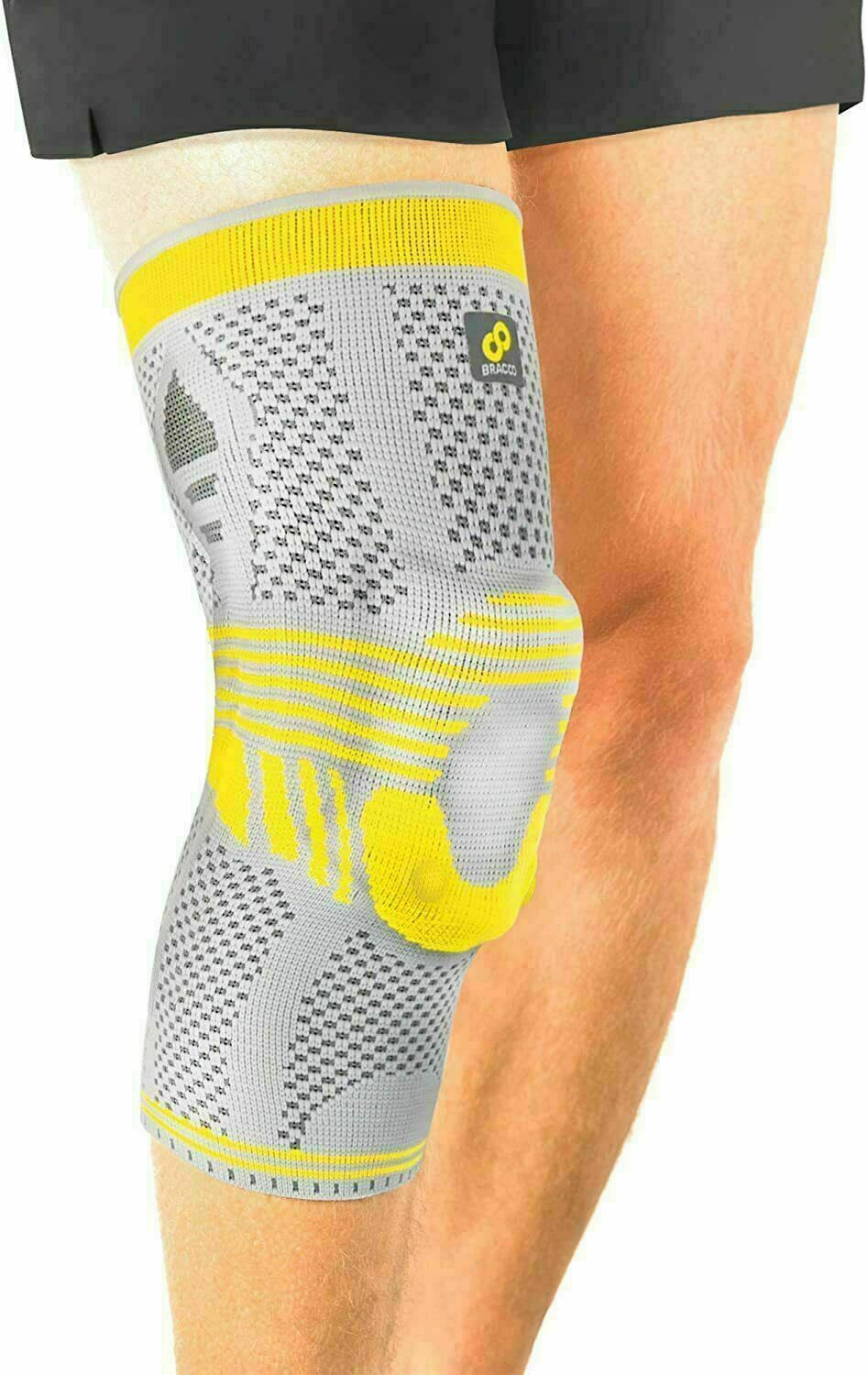 Bracoo Knee Support Yellow Open-Patella Brace for Arthritis Joint Pain ORIG $70
