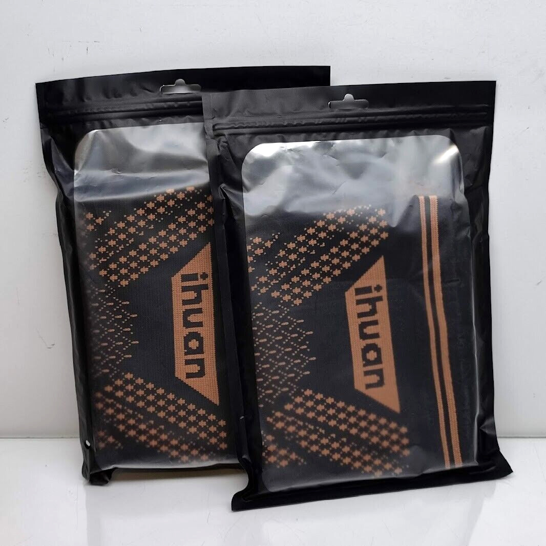 Ihuan Copper Knee Braces for Men Large for Activities Great Support 2-Pack