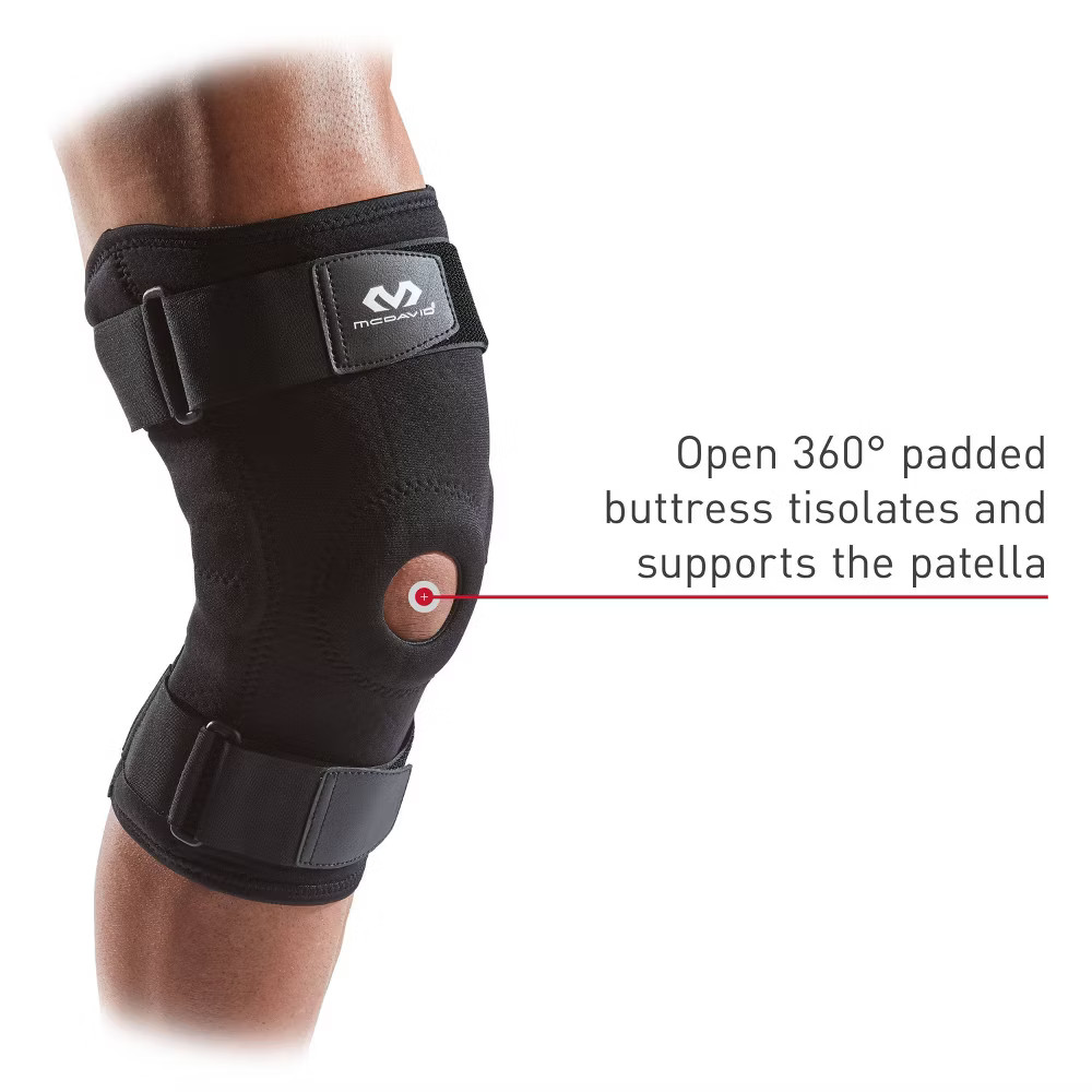 McDavid Sport Knee Brace with Hinges – Black – L/XL