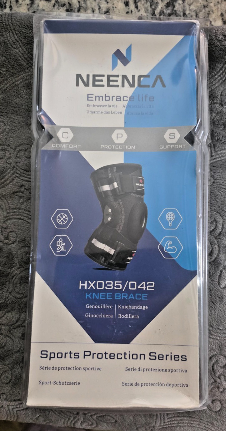 NEENCA HX035GX Knee Brace ~ Size L ~ Sports Support Stabilizer Patella Open Knee