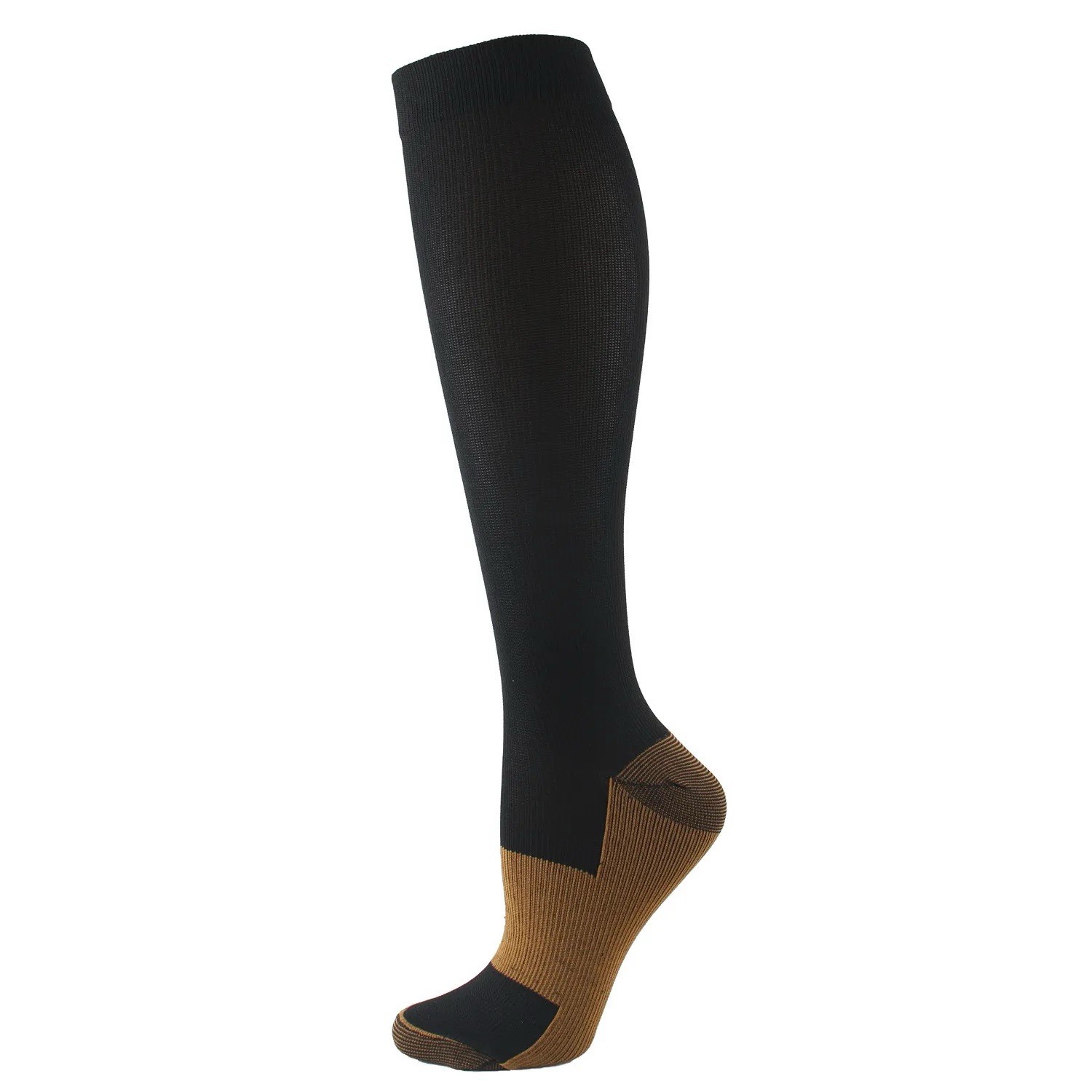 7 Pairs Compression Socks Men Women L/XL Knee High Extra Wide Calf 20-30 mmHg