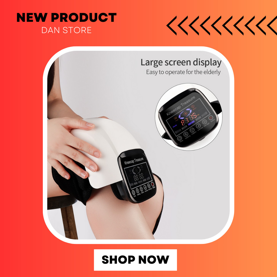 Knee Electric Heating Massager Pad Vibration Physiotherapy Joint Pain Relief Mas