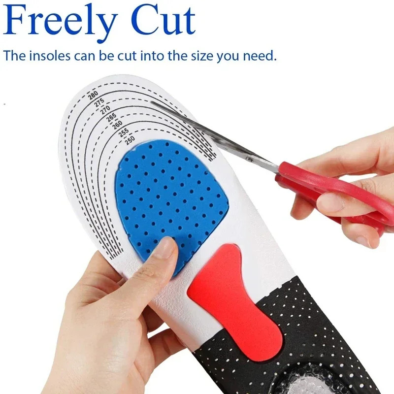 Shoes Insoles for Feet Arch Support Plantar Fasciitis Orthopedic Insole Men Sili